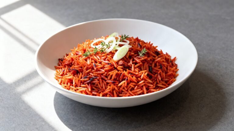 Savory Jollof Rice Recipe | Homemade Nigerian and Senegal Style Rice