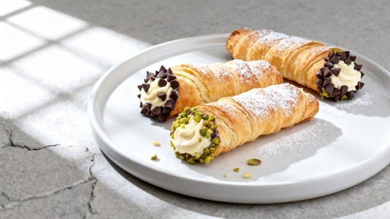 Canolis Recipe | Easy Italian Cream Filled Cannoncini Pastry Dessert