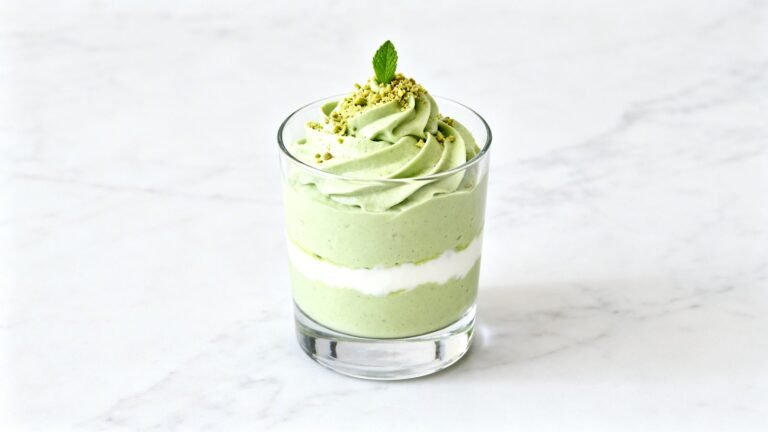 Healthy Pistachio Cream Recipe | Low Calorie Protein Pistachio Dessert